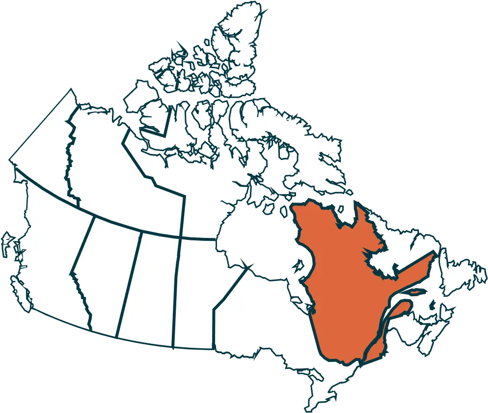 Carte du québec